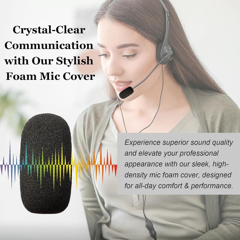 ANKOMN 10 Pack Foam Mic Covers for Wireless Laval.operations Microphones - 1.4" Ball-Type Windscreen for Clear Audio, Fits Podcasting, Vlogging, Interviews - Image 5